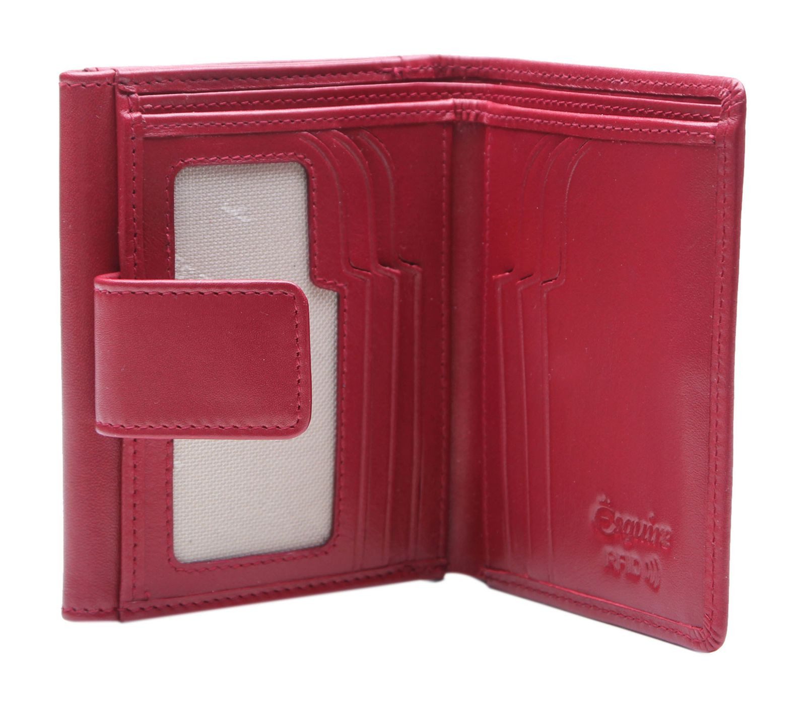 Esquire Geldbörse Lady Wallet RFID, aus echtem Leder mit RFID-Blocker Schutz und Geheimfach