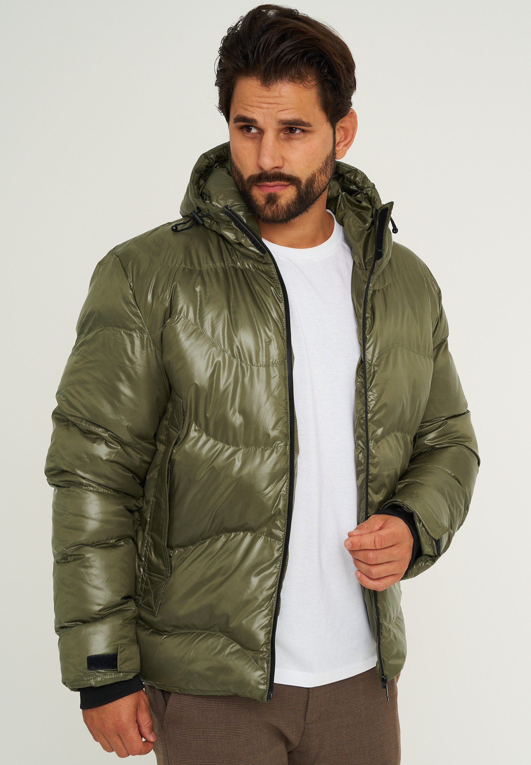 SOULSTAR Winterjacke S2VADUZ Herren Pufferjacke mit Kapuze warme Steppjacke