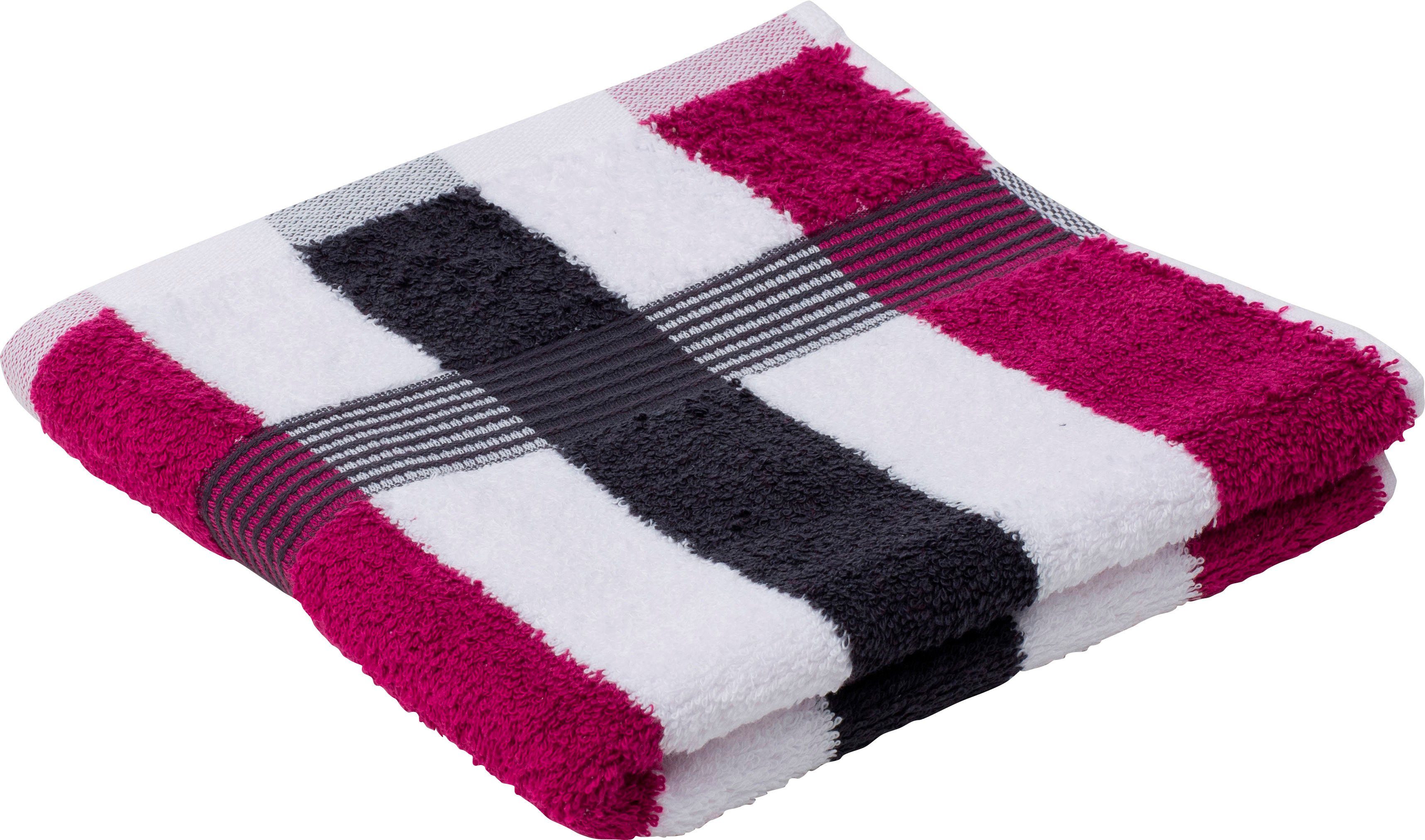 Gözze Handtücher New York, Walkfrottee (2-St), im Set, gestreift, mit struk günstig online kaufen