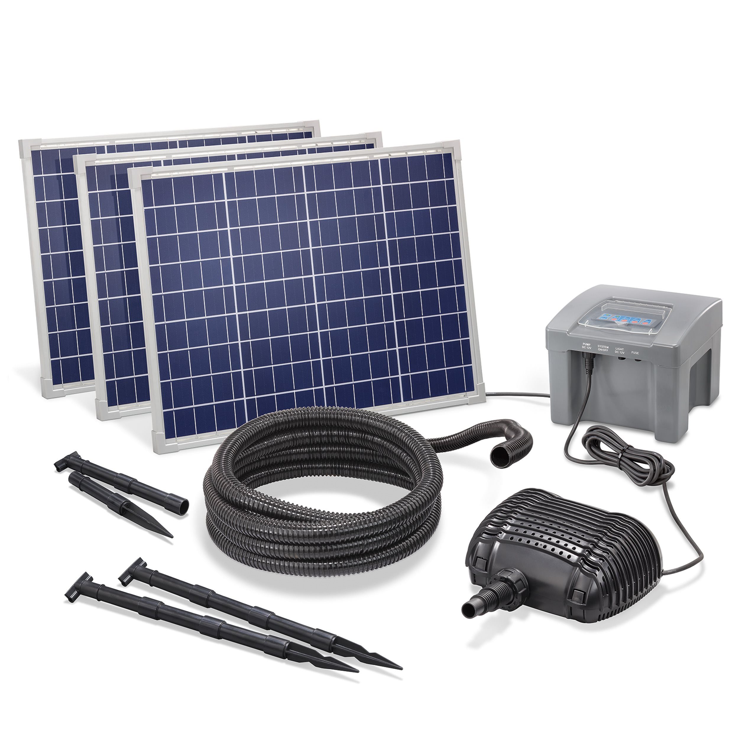 esotec Bachlaufpumpe *Solar Bachlaufset "Waterfall 150/4200 proBatt"