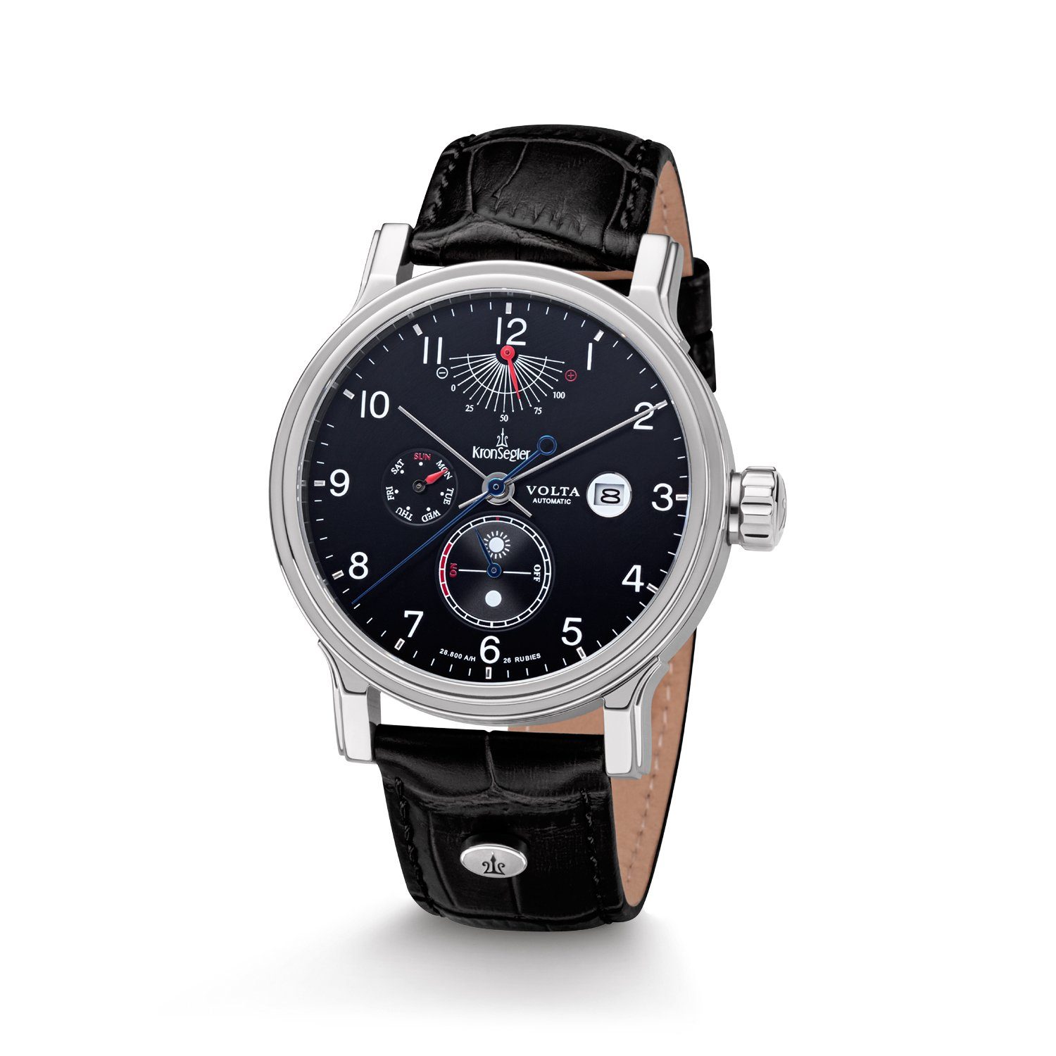 Automatikuhr Volta Herrenuhr mit Lederband