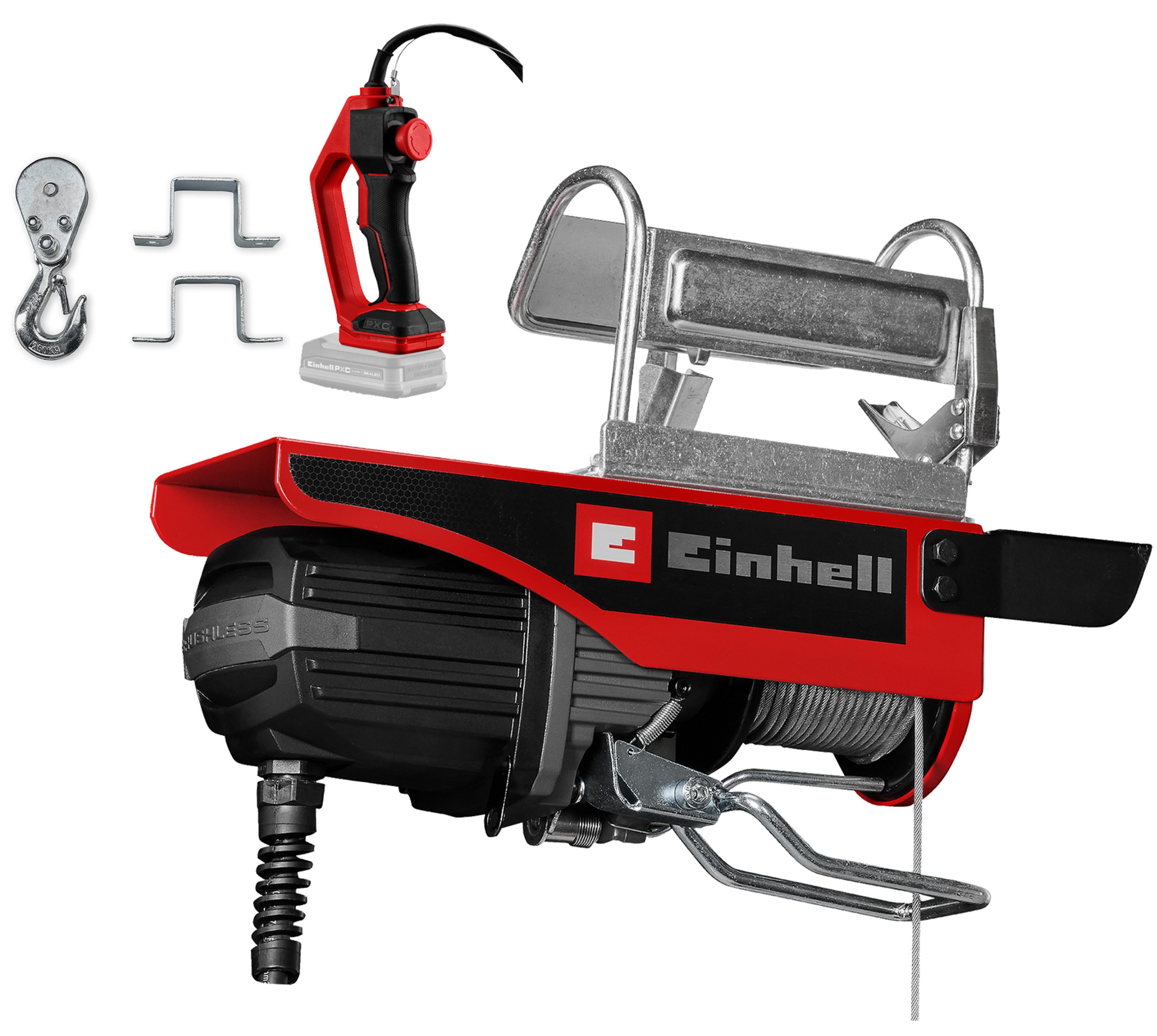 Einhell Seilzug TE-EH 18/250 Li BL-Solo, ohne Akku und Ladegerät