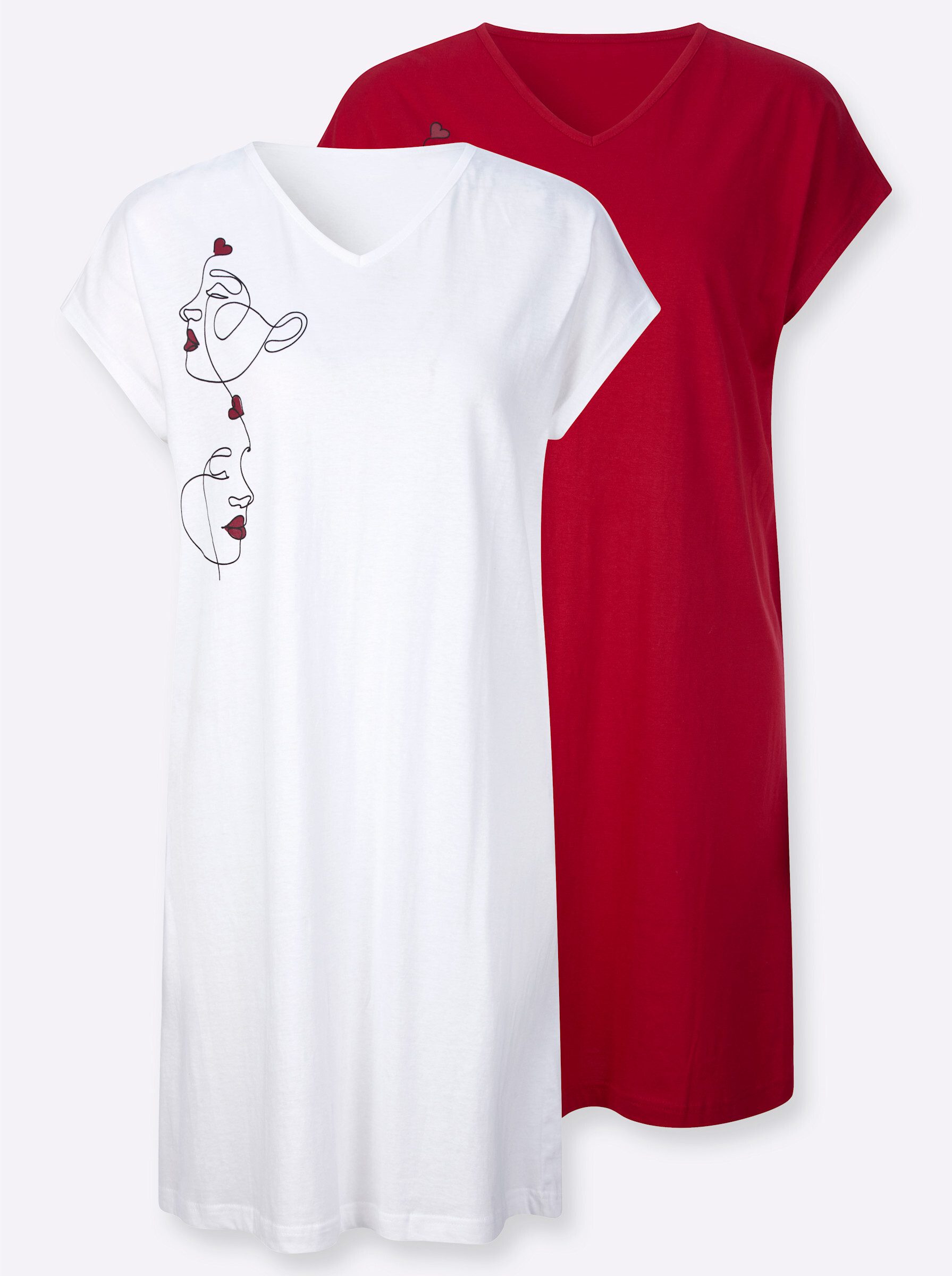 Sieh an! Nachthemd Nachthemden . (2-tlg) günstig online kaufen