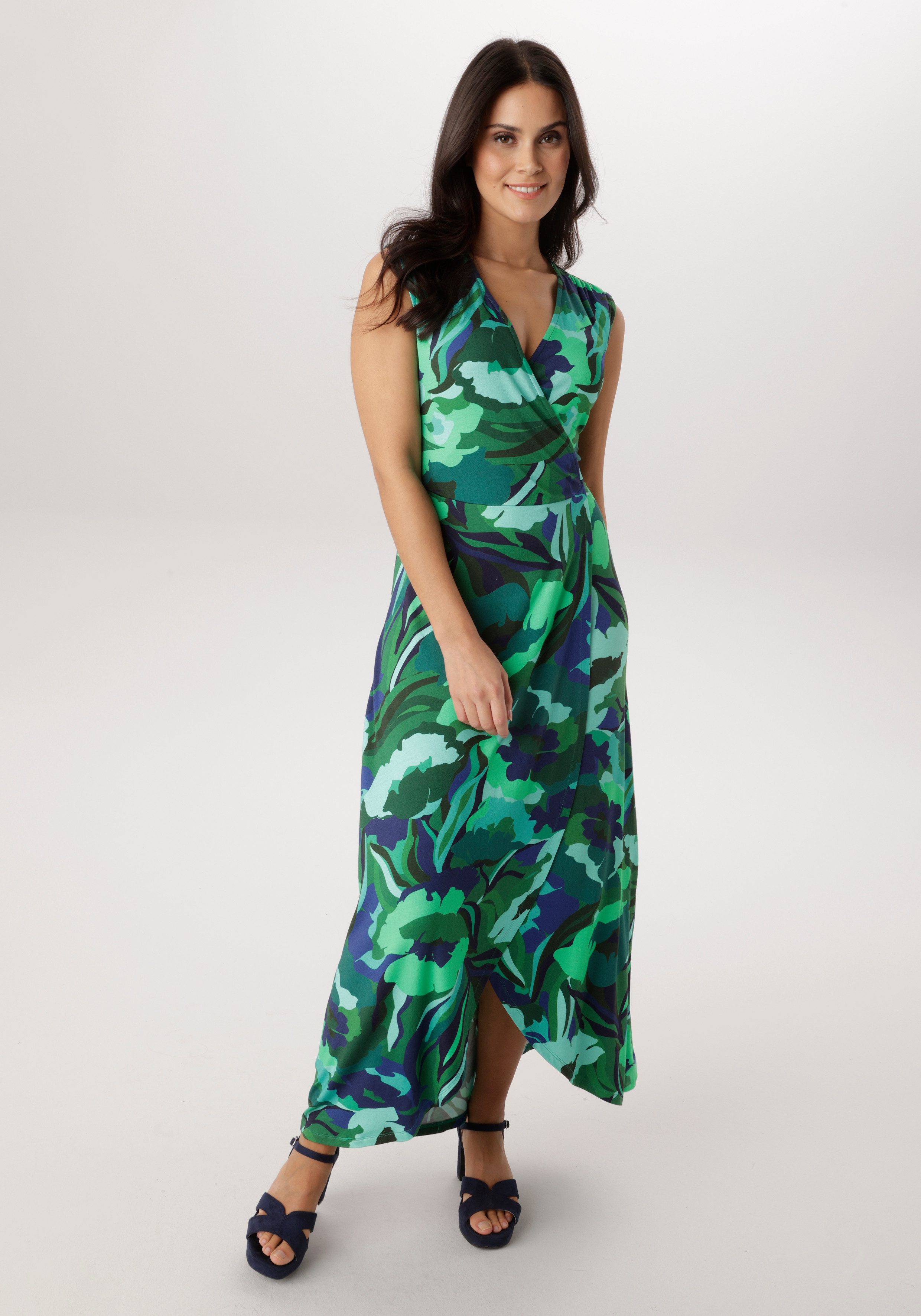 Aniston SELECTED Jerseykleid in Wickeloptik und vorne gebogter Saum - NEUE KOLLEKTION. € 59,99, (€ 59,99 pro 1 Stk).