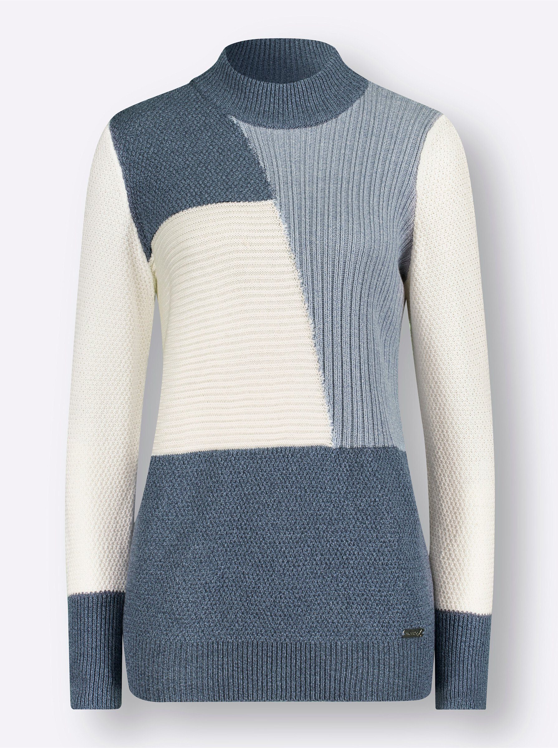 Witt Strickpullover Pullover Langarm Mustermix gestrickt