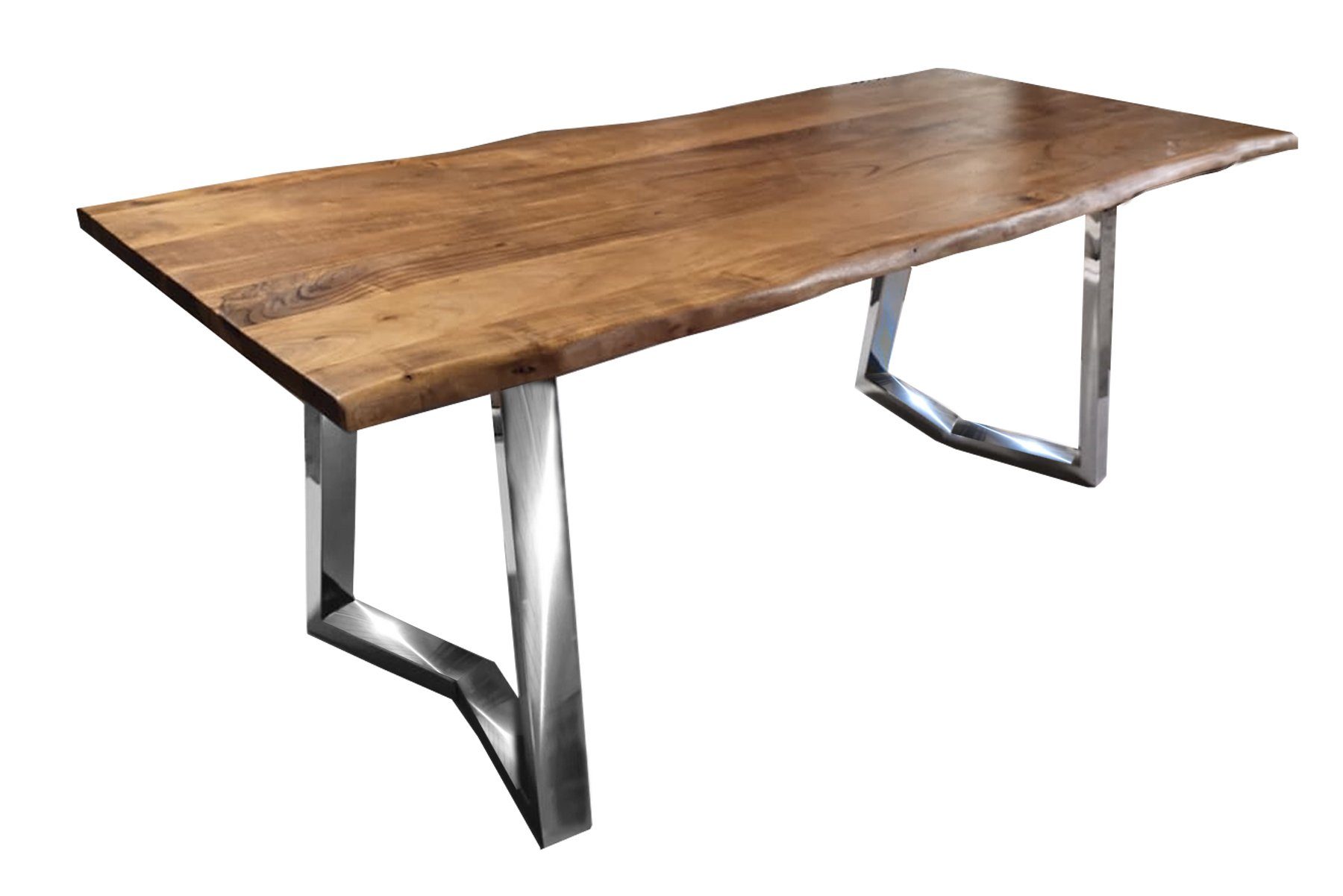 Sitheim® Esstisch PHOENIX Massiver Baumstamm Esstisch 180/200/220cm Akazie 3,5cm (2-St), mit natürlicher Baumkante – Bild 2 von 5