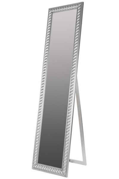 elbmöbel Standspiegel Standspiegel 180x45x7cm, Spiegel: Ganzkörperspiegel 180x45x7 cm Landhausstil silber