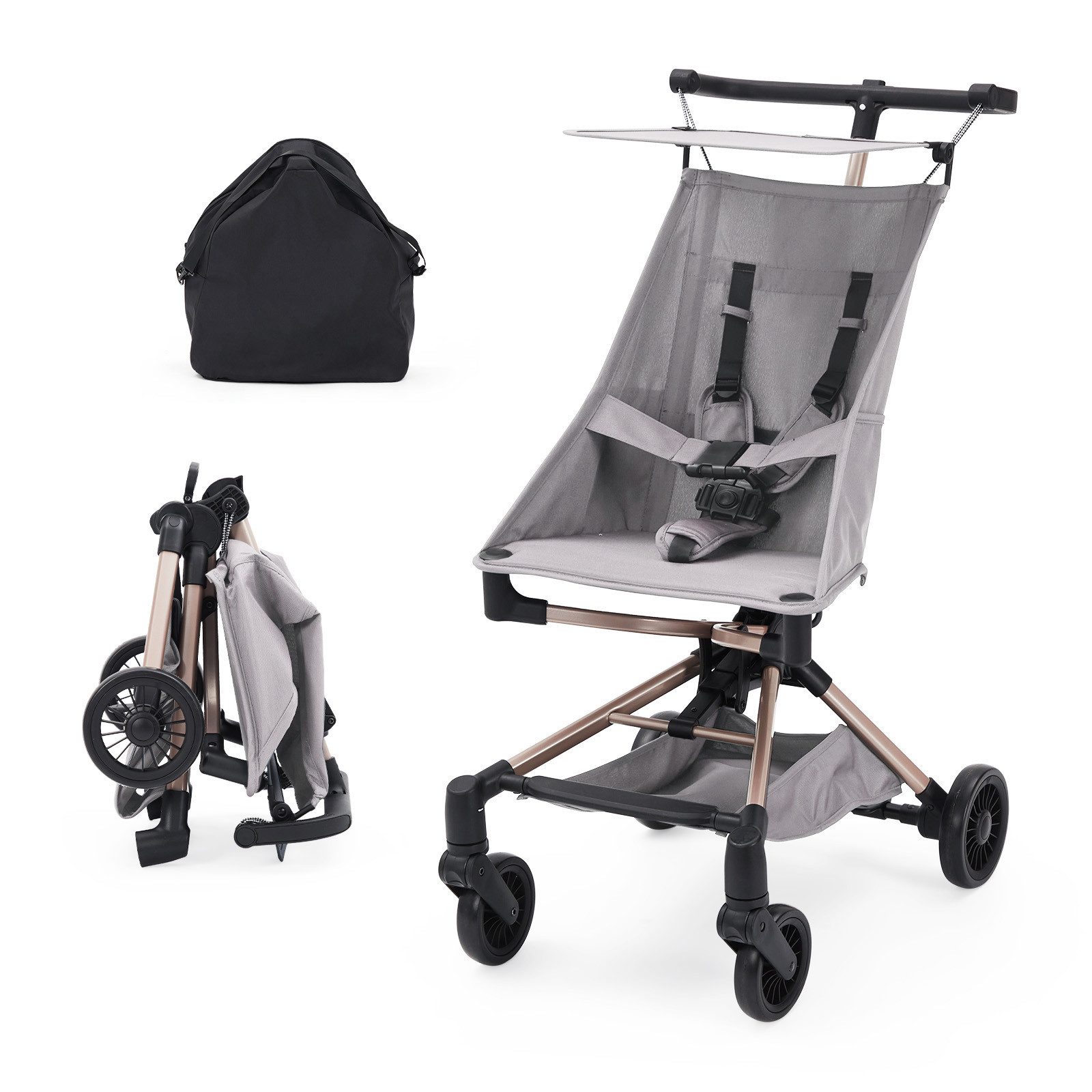 Kinder-Buggy Leichter Kinderwagen Faltbarer Reisebuggy ab 6 Monaten