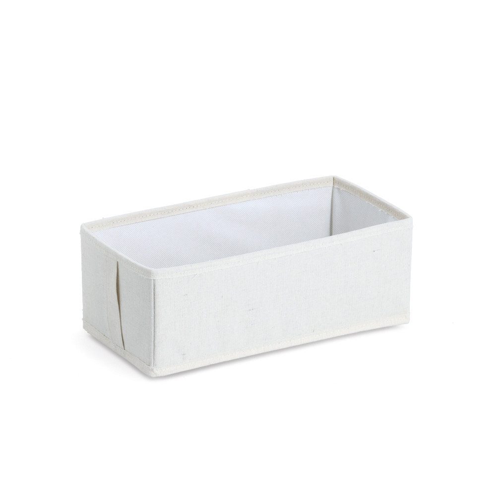 Zeller Present Aufbewahrungsbox, Polyester/Vlies, beige, ca. 15 x 30 x 11 cm