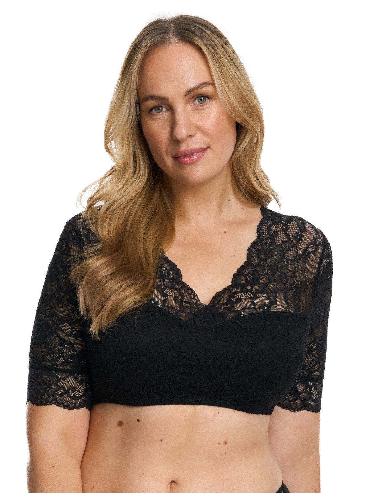 Dirndlbluse Dirndlbluse halbarm Wiesn-Zauber