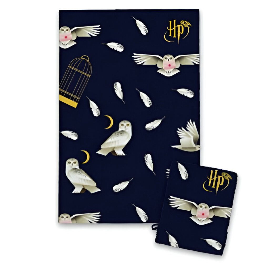 Harry Potter Kinderbademantel Harry Potter Hogwarts 3 tlg Set Kinder Bademantel Handtuch Handschuh, langarm, Polyester, Kapuze, Gürtel, Gr. 98 bis 128