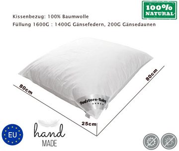 Daunenbettdecke + 3-Kammer-Kopfkissen, Betten Set Daunenbett Decke Bettdecke 220x240 Kissen 2x Drei Kammer, Dedstore-Baby, Füllung: Daunen-Federmischung, Bettwaren Set