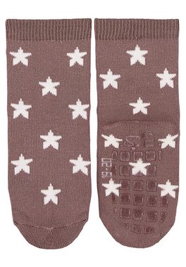 Sterntaler® ABS-Socken GOTS ABS-Socken Emmi, 2er-Pack (GOTS 2er Pack Fliesensocken mit süßen Motiven) Rutschsocken mit Anti-Rutsch-Sohle, ABS- Socken mit Gumminoppen