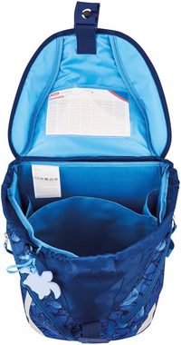 Herlitz Schulrucksack SoftLight Plus GREENline, Deep Sea (Set, 7-tlg), mit abnehmbarer Applikation und Filzanhänger