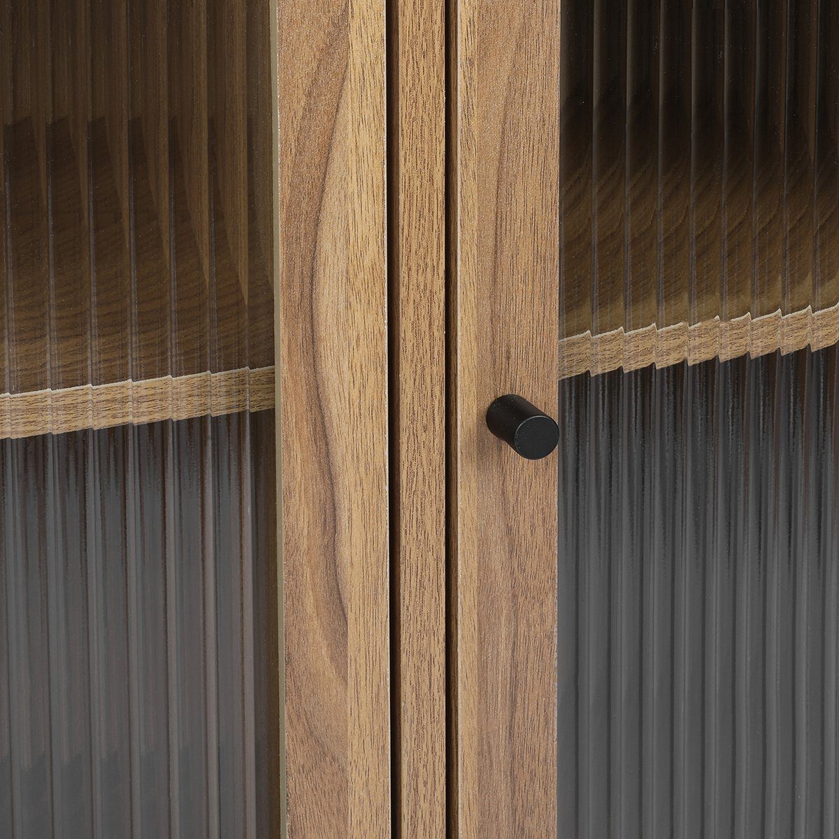 Sideboard (Kommode), Küchenschrank mit Glastüren, verstellbaren Ablage, 103 x 40 x 83.5 cm