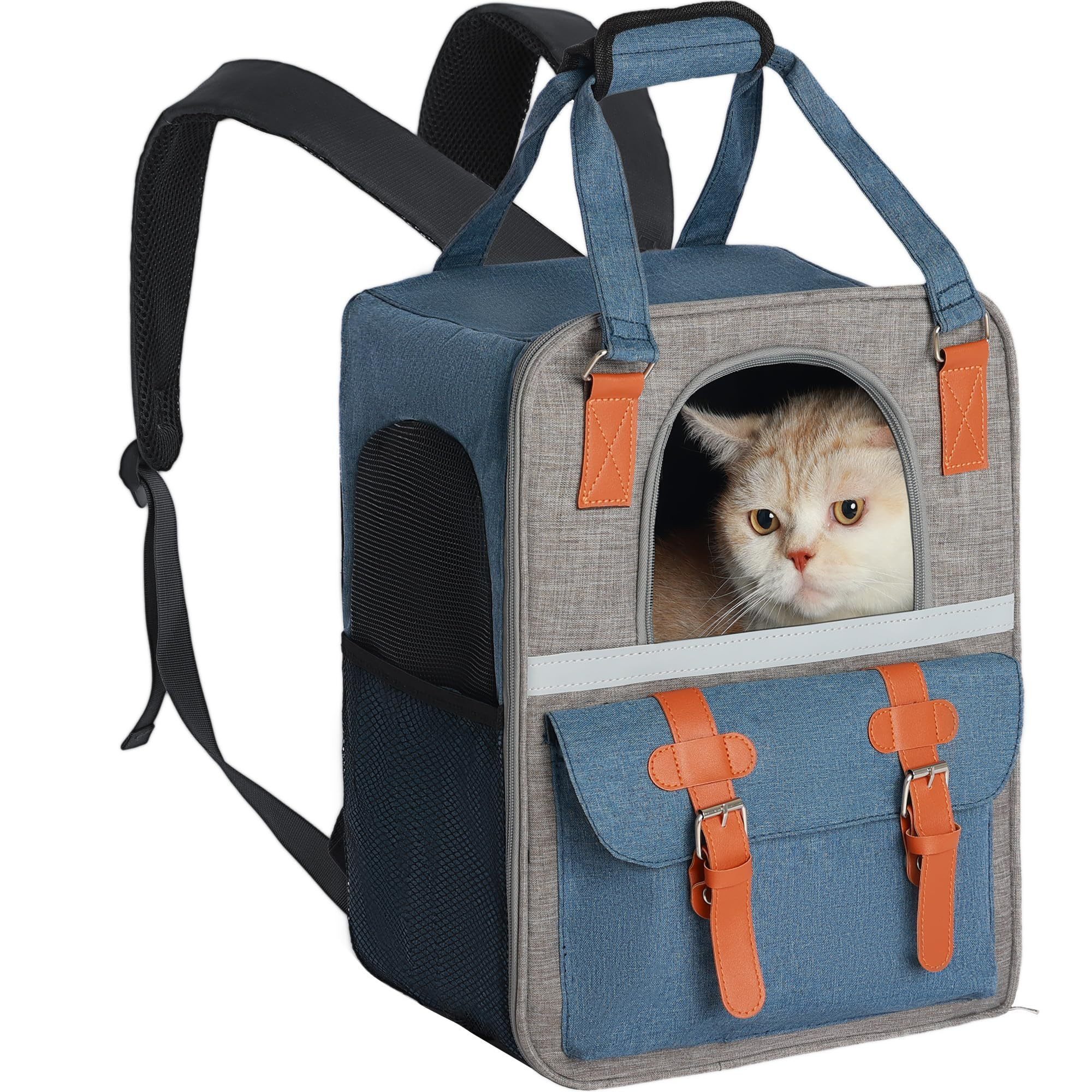 Kityhome Haustierstrandkorb Katzen-Rucksack mit Mesh & günstig online kaufen