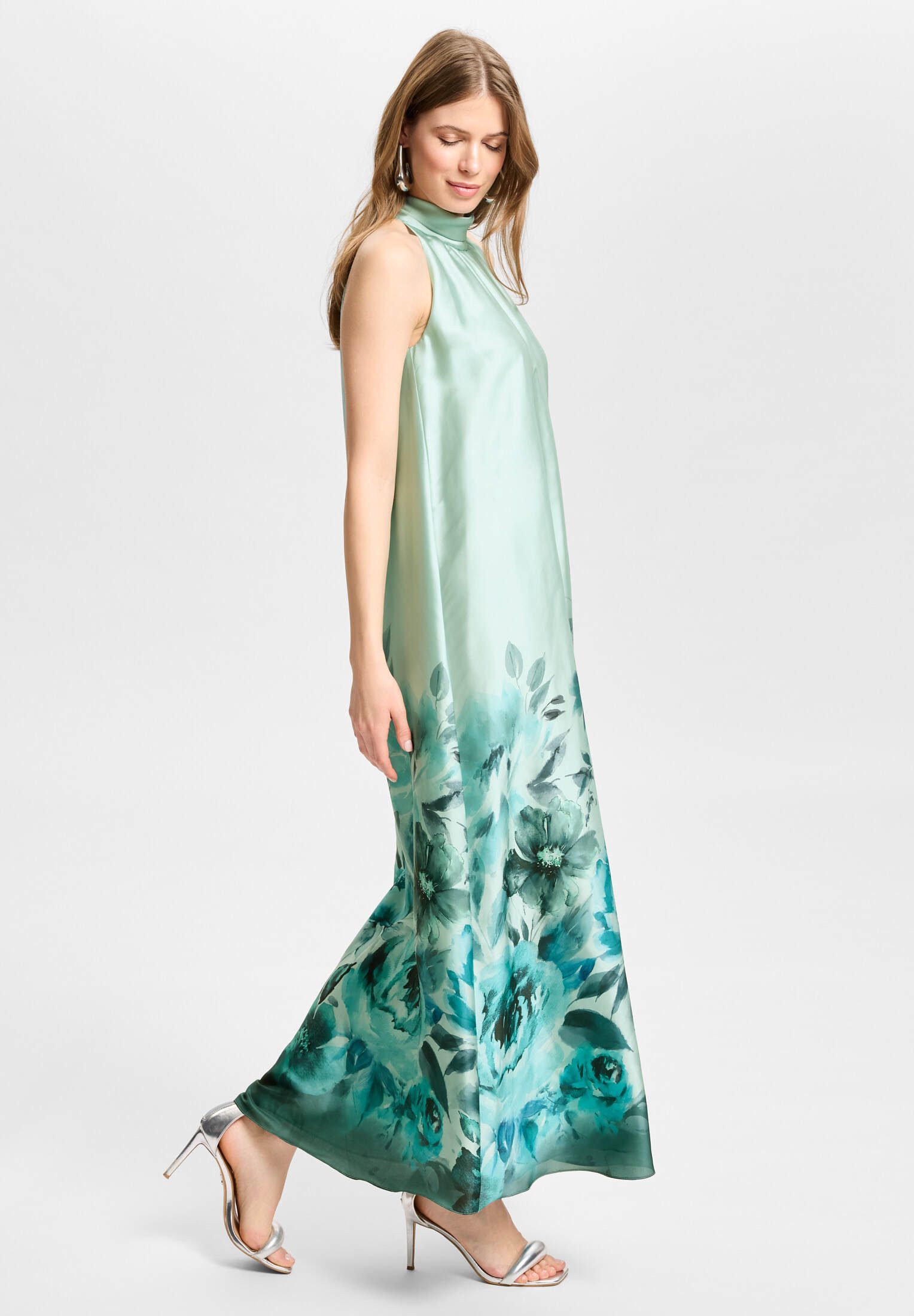 SWING Abendkleid - Abendkleid aus Satin mit Bordüren-Print – Bild 5 von 5