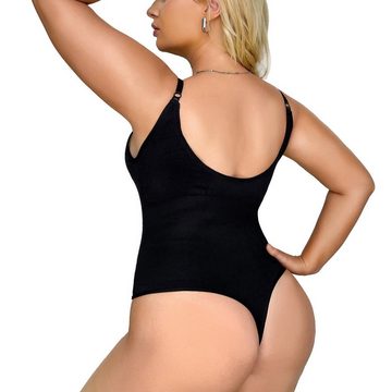 AUKUU Shaping-Body Plus Plus Size T förmiger Body Shaper Po Lifting Nahtloses Korsett Damen Hosenträger Bauchkontroll Body