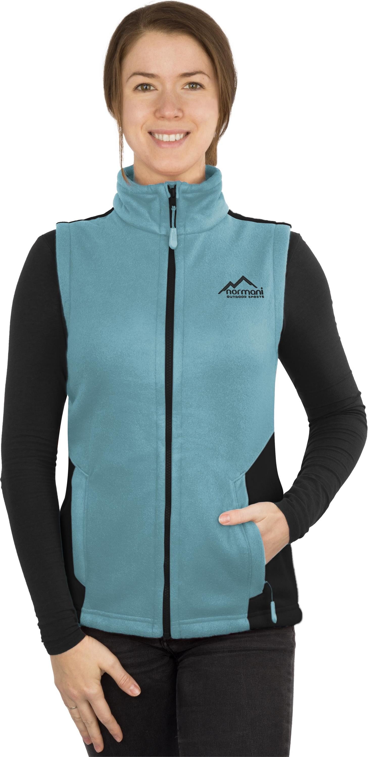 normani Fleeceweste Damen Fleeceweste Barrie Übergangsweste mit Reißverschlusstaschen - Ärmellose Jacke