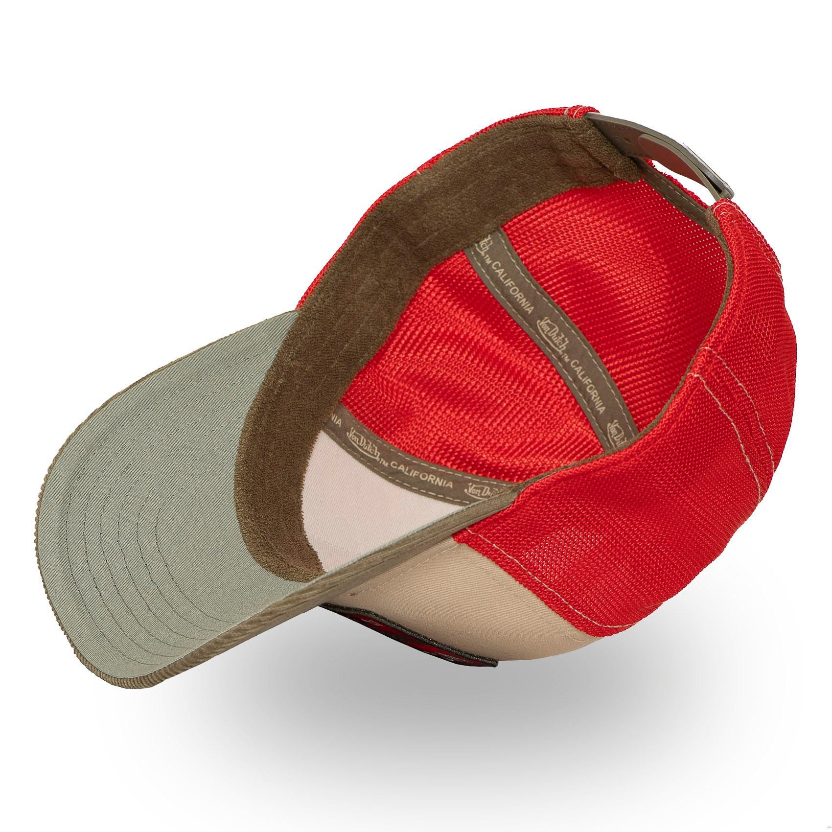 Von Dutch Trucker Cap Von Dutch Originals Semi-Curved Trucker Cap - EYE Khaki (Basecap, Meshcap, Trucker Kappe)