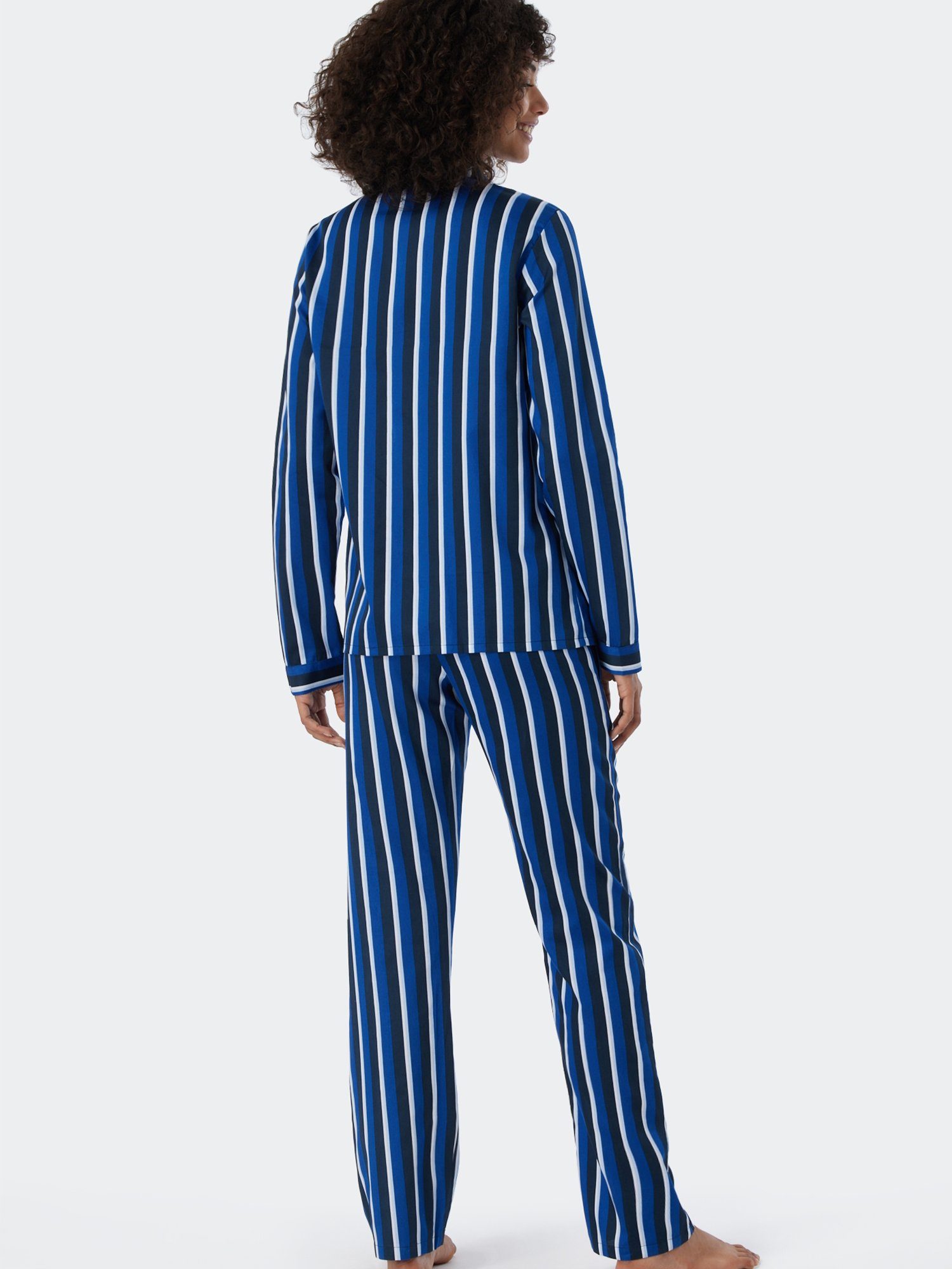 Schiesser Pyjama selected premium inspiration Blau