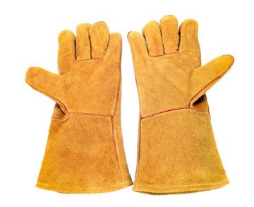 Bubble-Store Hitzeschutzhandschuhe Handschuhe (100% Rindsleder) Grillhandschuhe