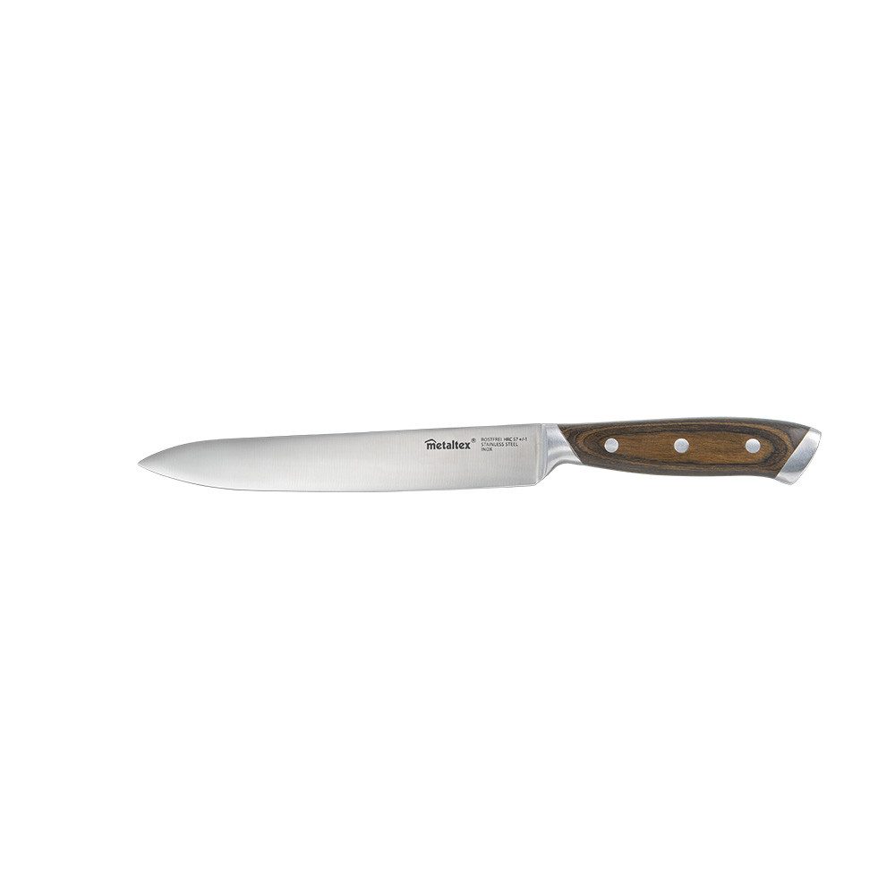 Metaltex Universalküchenmesser Tranchiermesser mit Holzgriff HERITAGE
