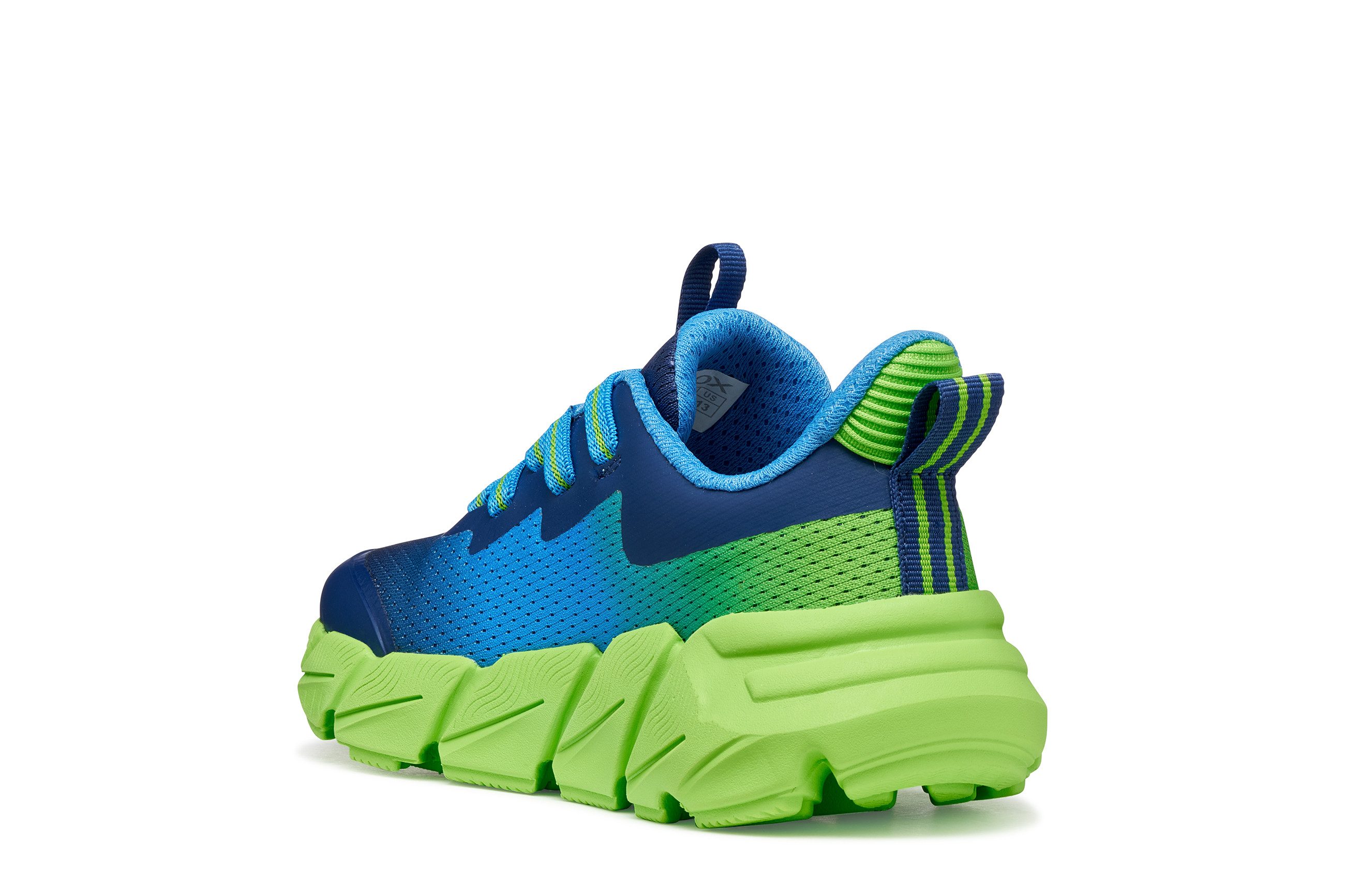 Geox J FLEXYPER FAST BOY Sneaker Slipper mit auffälliger Laufsohle, Größenschablone zum Download