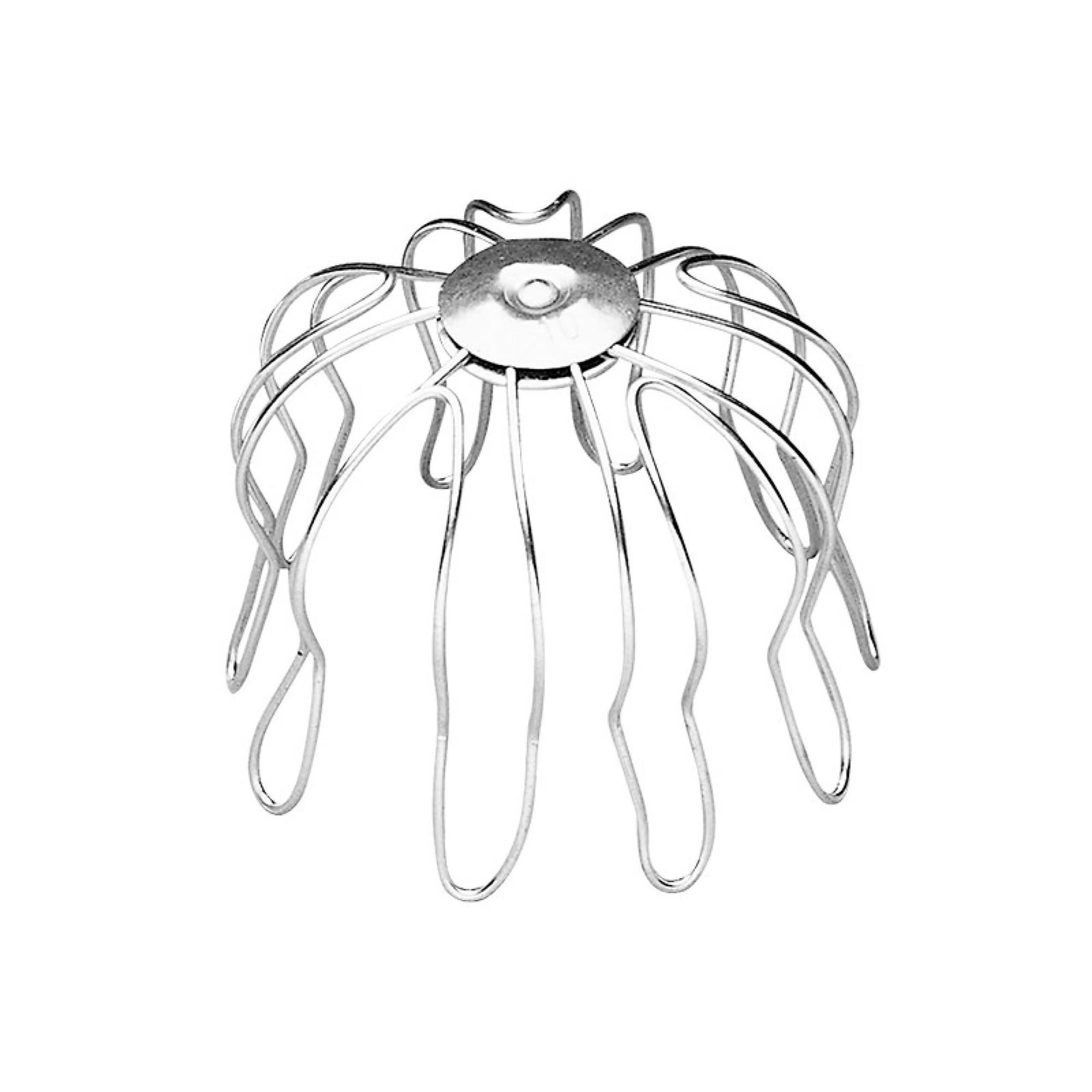 Zambelli Dachrinne, Rinnensieb, Laubfangkorb Edelstahl DN 87-100 Silber, 1-St., Regenrinnen Fallrohrschutz, Dachrinnenschutz Laubschutz