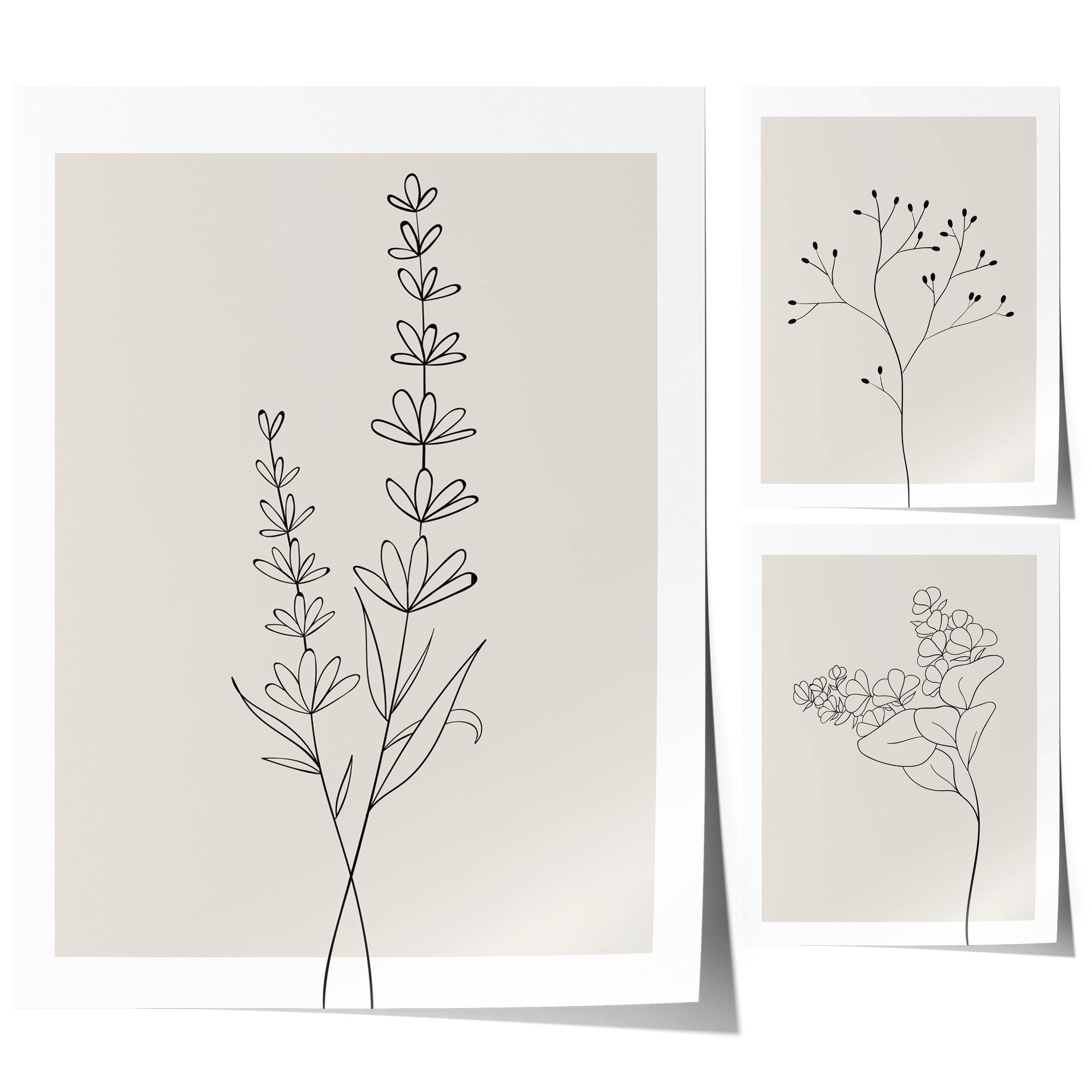 JUSTGOODMOOD Poster Premium ® Blumen Minimalistisch günstig online kaufen