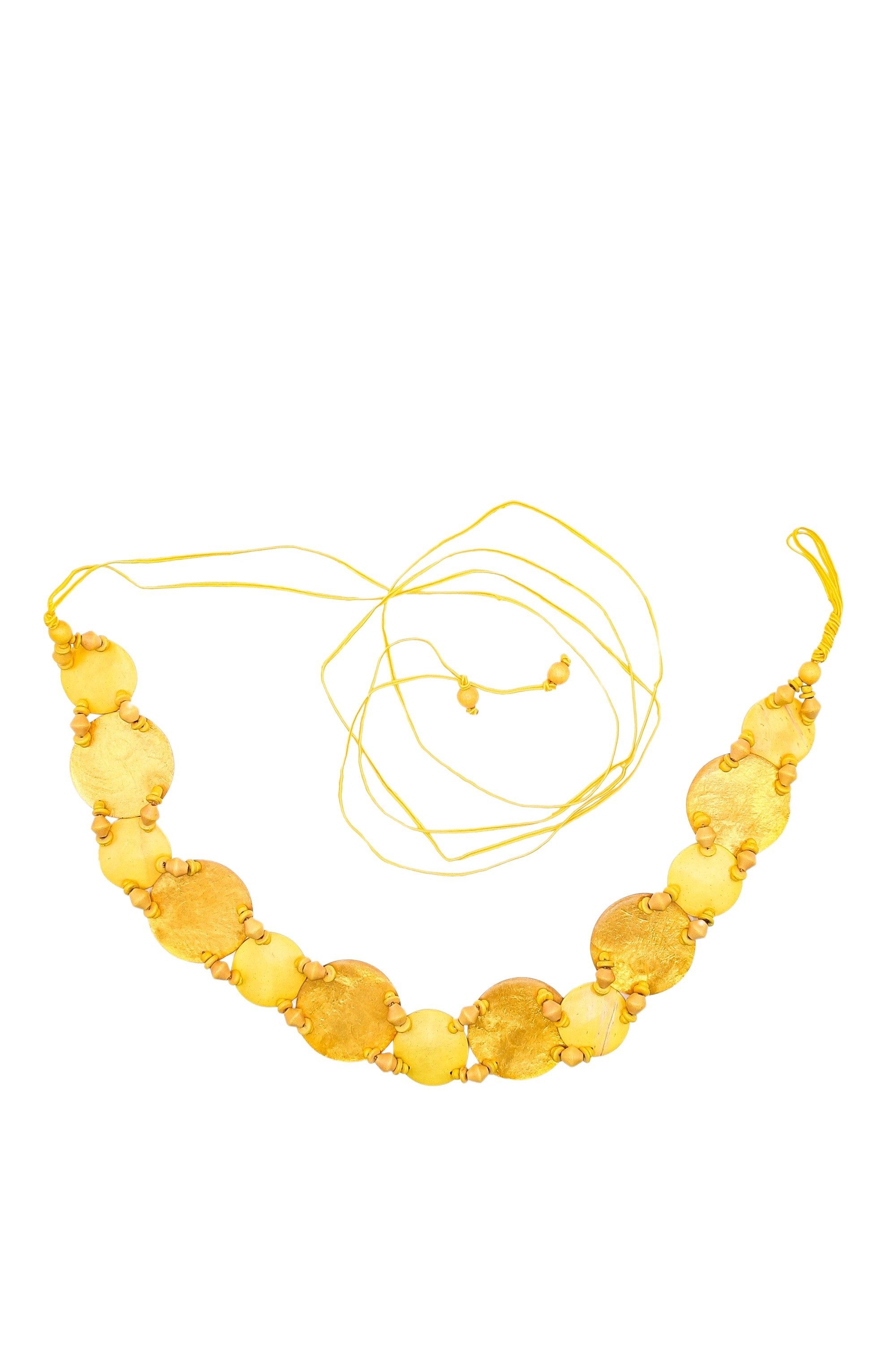 COLLEZIONE ALESSANDRO Taillengürtel Muscheln Muschelgürtel zum Binden