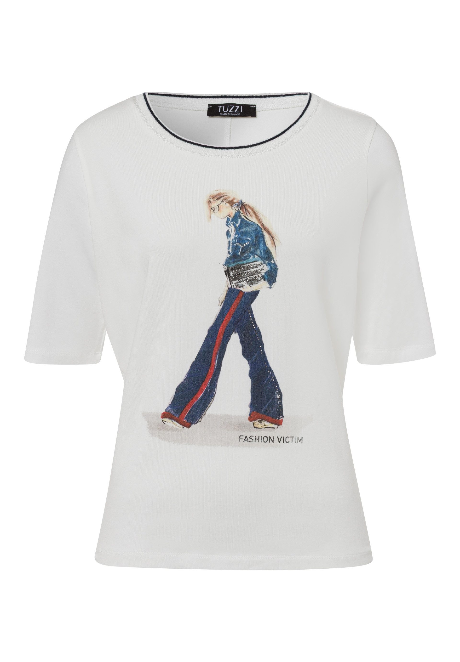 TUZZI T-Shirt Shirt RED EDITION mit Fashion-Print