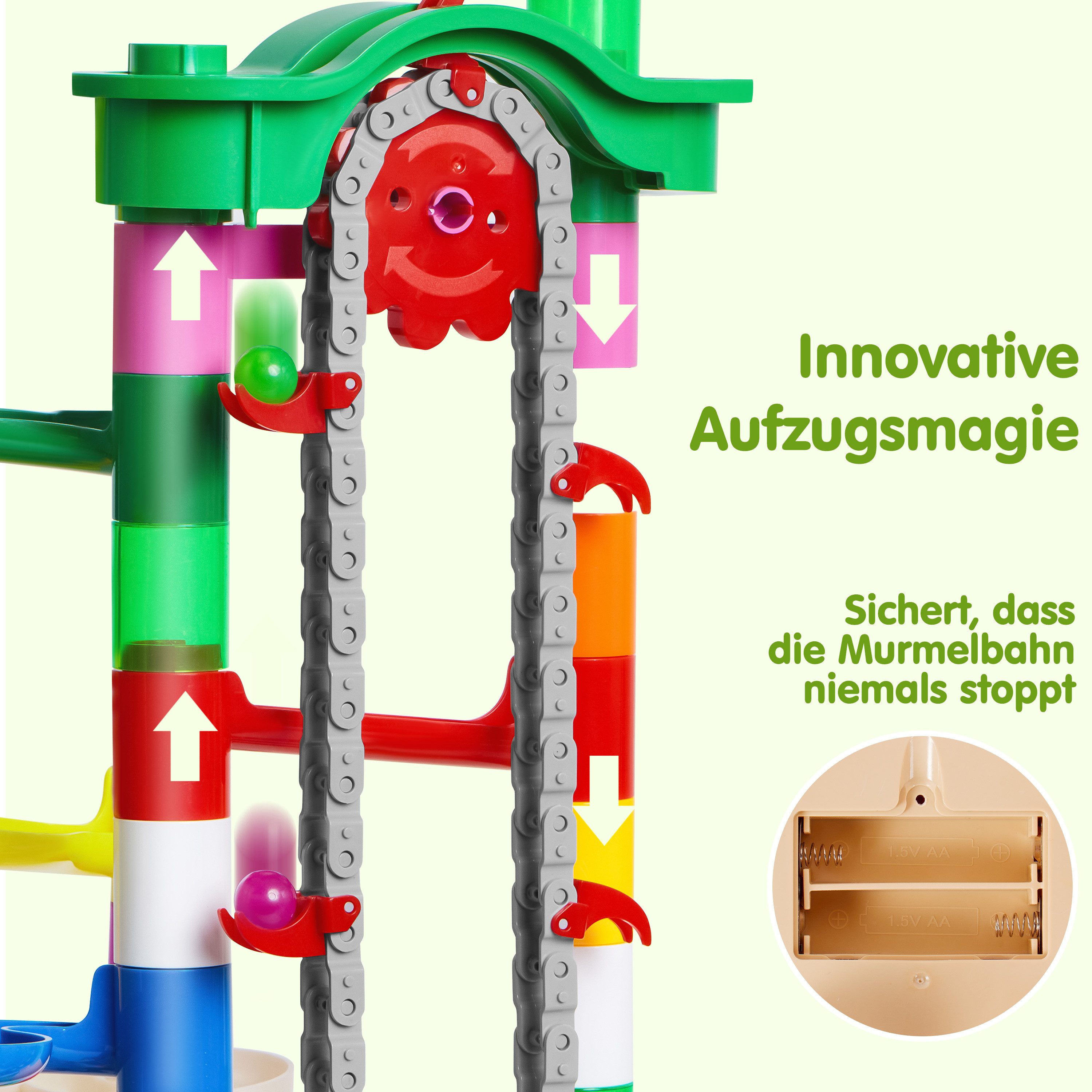 JOYIN Lernspielzeug Murmelbahn 236 teiliges KugelbahnLernspielzeug günstig online kaufen