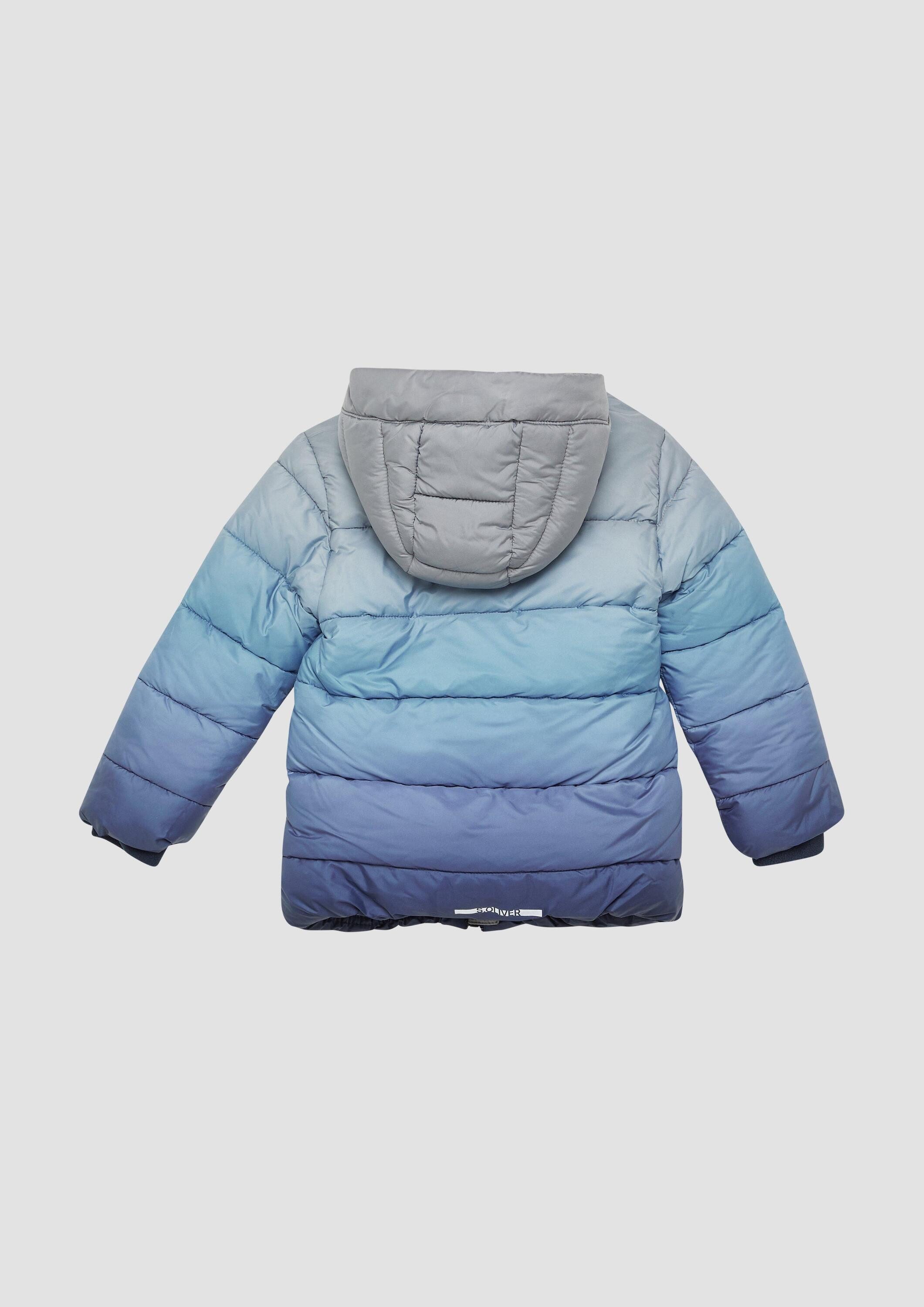 s.Oliver Funktionsjacke Outdoor-Jacke Wattierte Jacke mit Fleecefutter und Kapuze