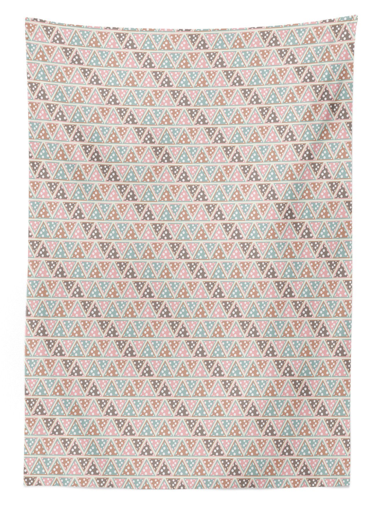 Abakuhaus Tischdecke Farbfest Triangles geeignet Bereich den Abstrakt Farben, Klare Außen Waschbar Für tonte Pastell