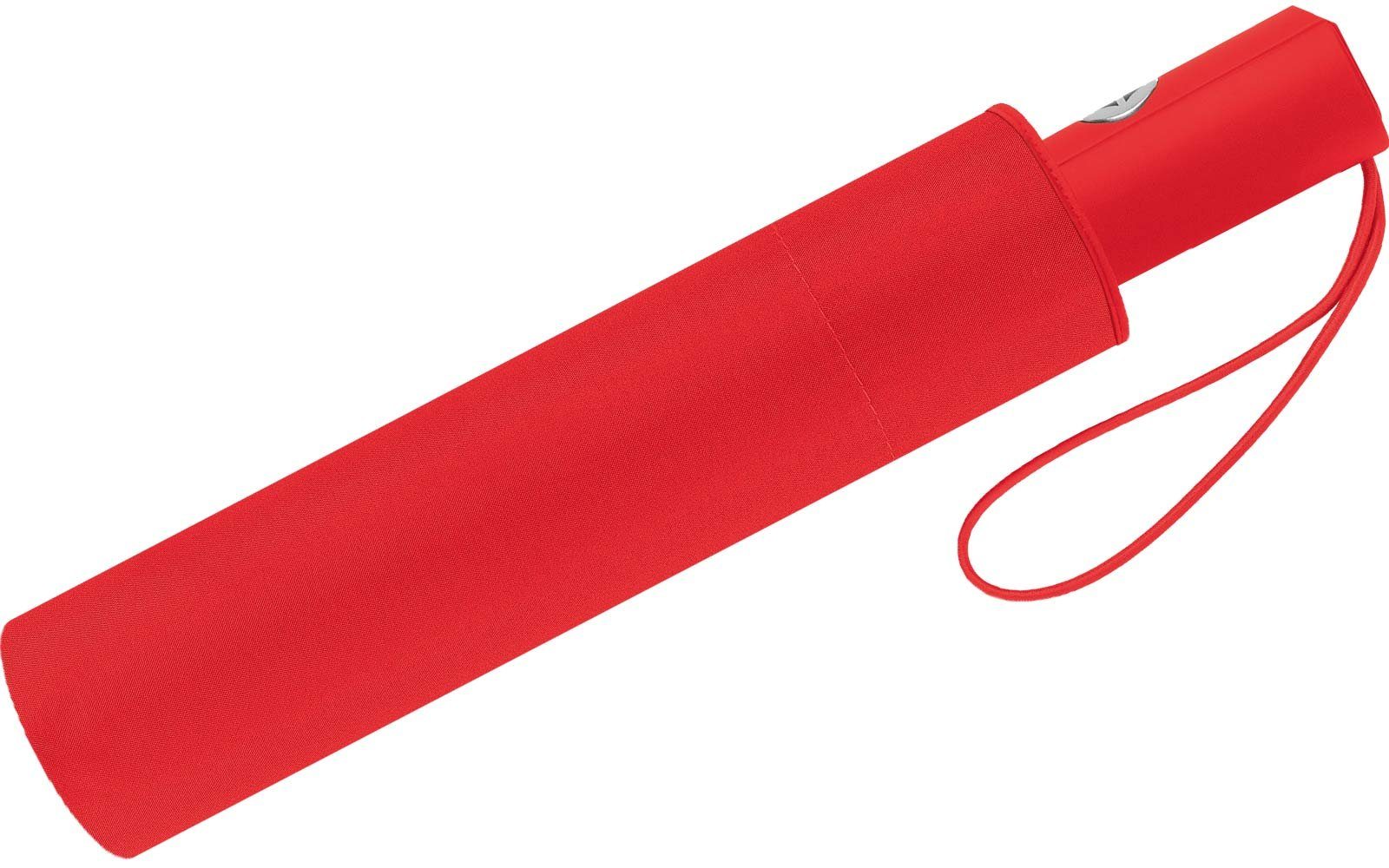 RS-Versand Herren, vielen und mit Auf-Zu-Automatik, für in schöner Regenschirm Damen Farben rot Taschenregenschirm modischen stabiler
