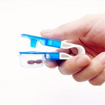 RefinedFlare Pillendose 2 tragbare Medikamentenspender und Medikamentenaufbewahrungsboxen