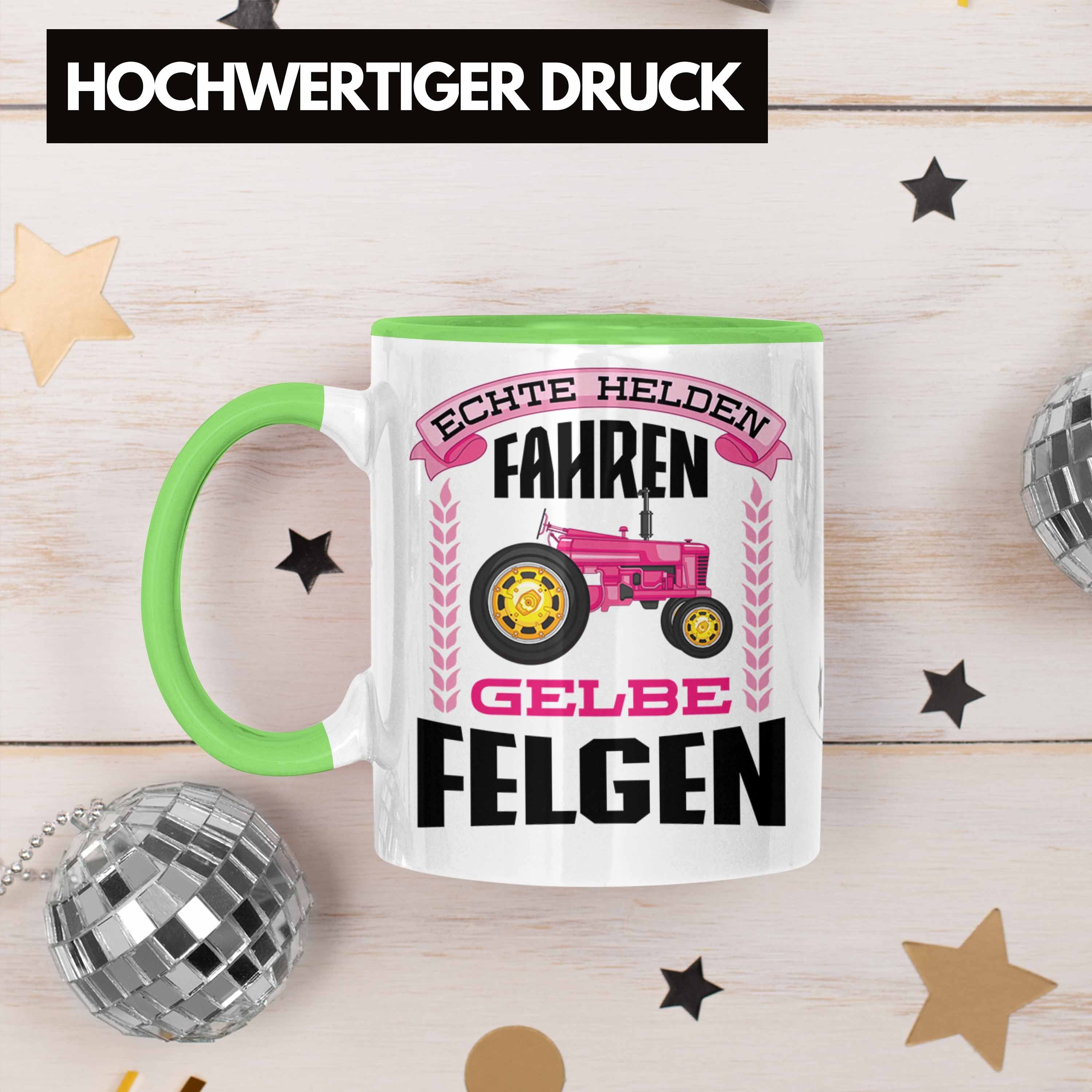 Kaffeetasse Felgen Trendation Traktor Spruch Geschenk Tasse Tasse Grün Landwirtschaft für - Echte Trendation Spruch Geschenke Männer Frau Landwirtin