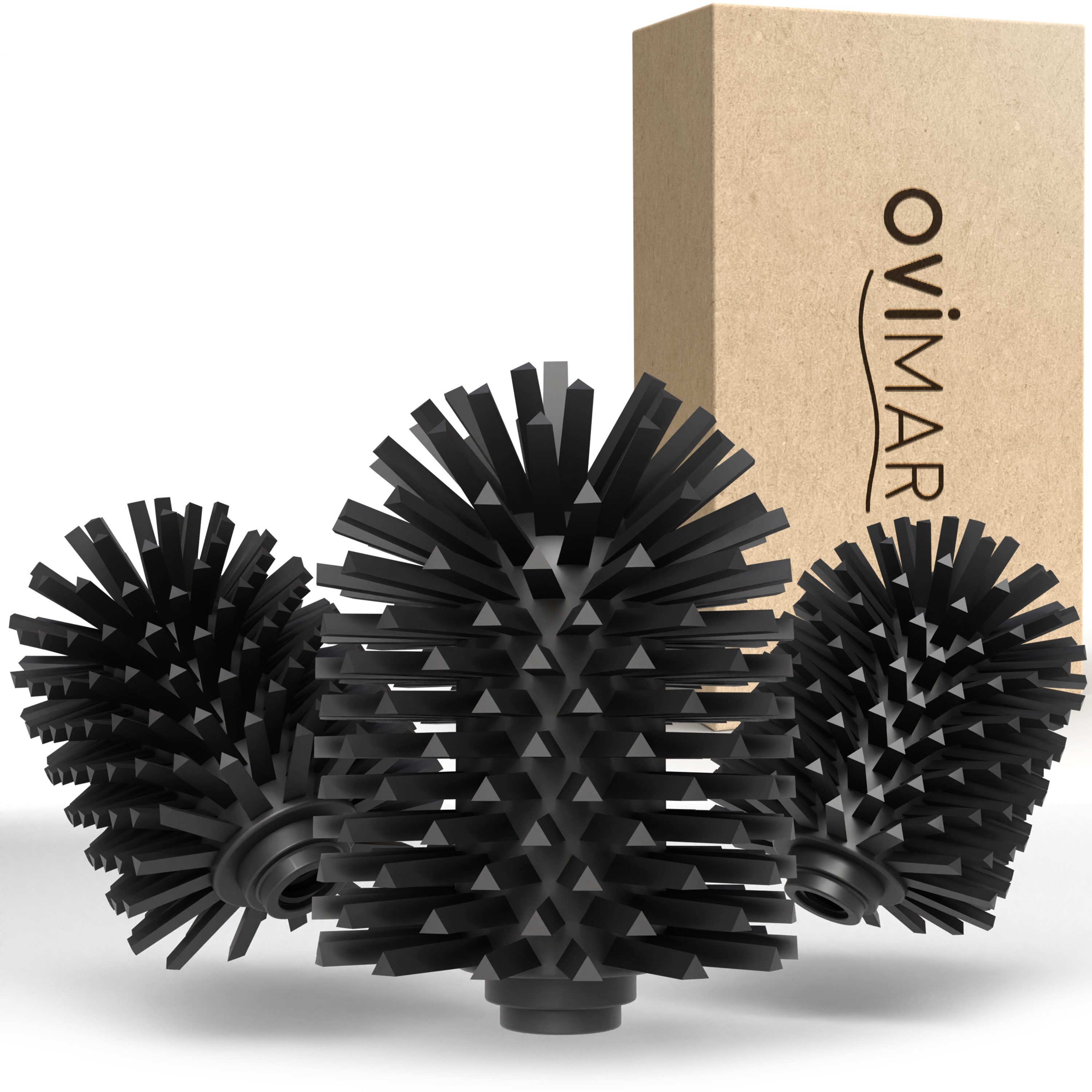 ovimar WC-Reinigungsbürste Vejro, (1-tlg), aus Edelstahl in Schwarz zur