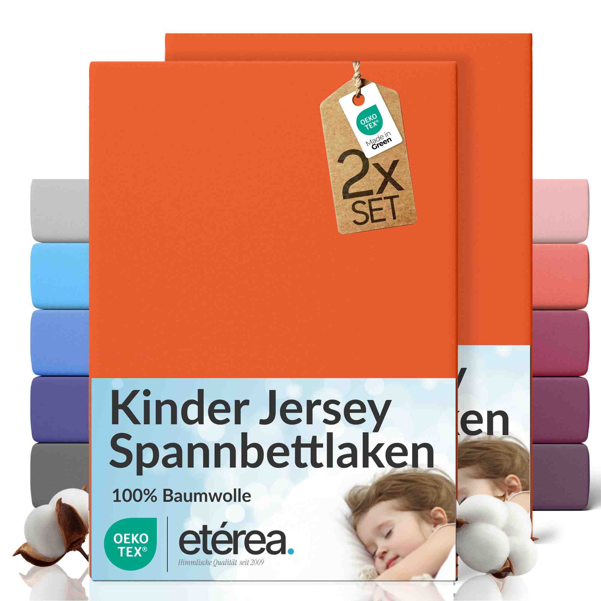 etérea Himmlische Qualität Spannbettlaken etérea Comfort Jersey 2er Set Spannbettlaken, Jersey, Gummizug: rundum, (2 Stück)