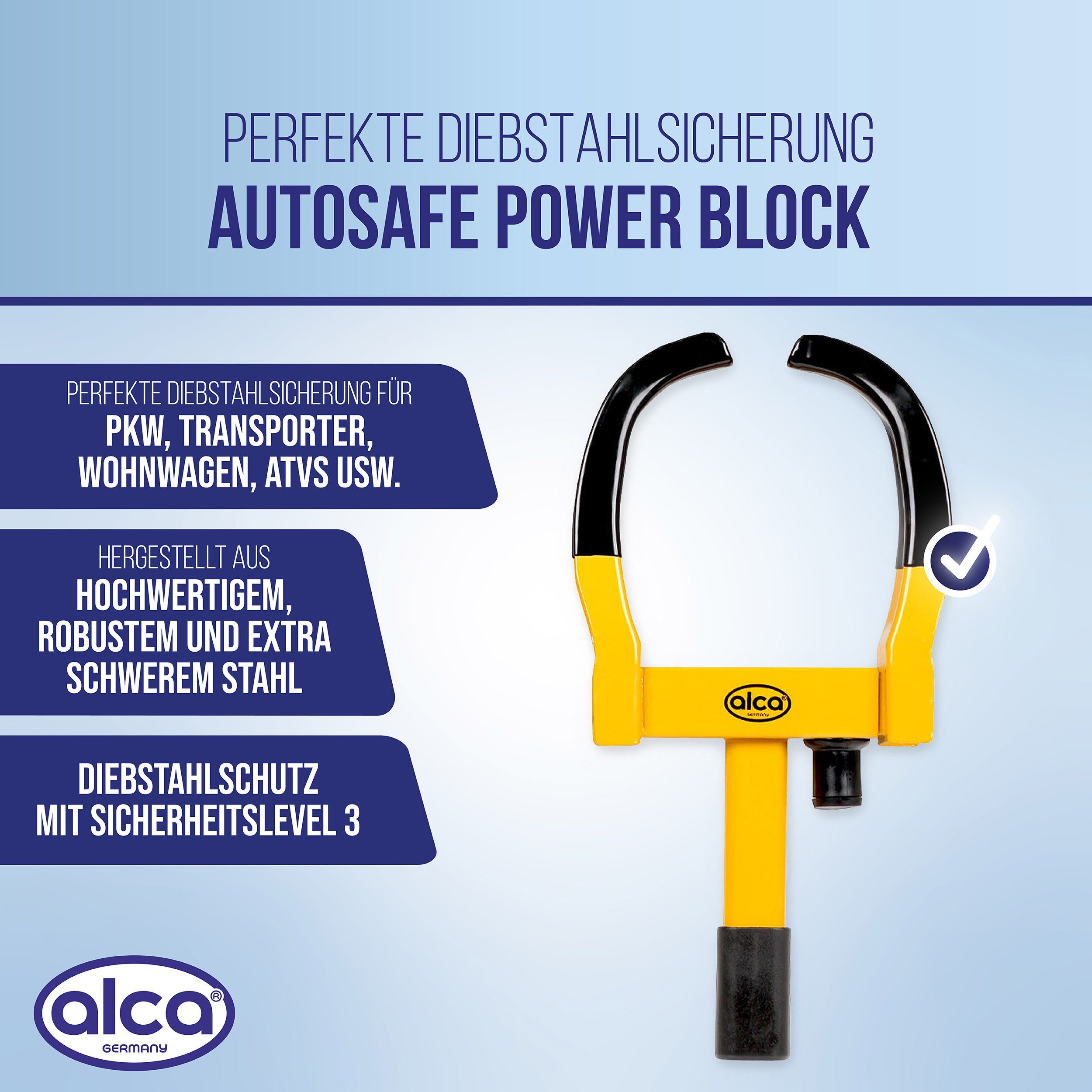 alca Radkralle Radkralle ausziehbar max. Reifenbreite 265mm Wegfahrsperre (1-tlg)