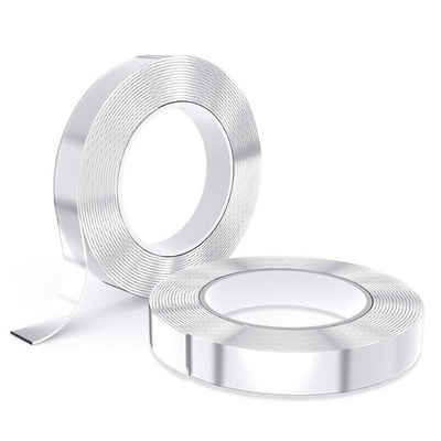 COFI 1453 Klebeband Doppelseitiges 2cm breites wasserdichtes Nano Tape 5m Transparent (1-St)