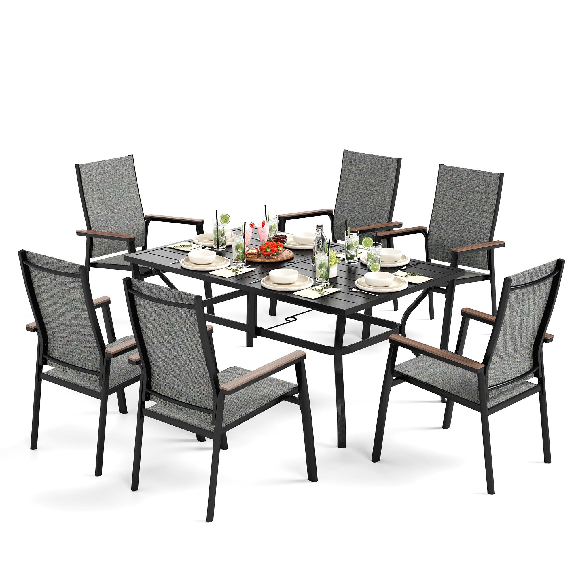 PHI VILLA Garten-Essgruppe, (Gartenmöbel Set Balkon günstig online kaufen