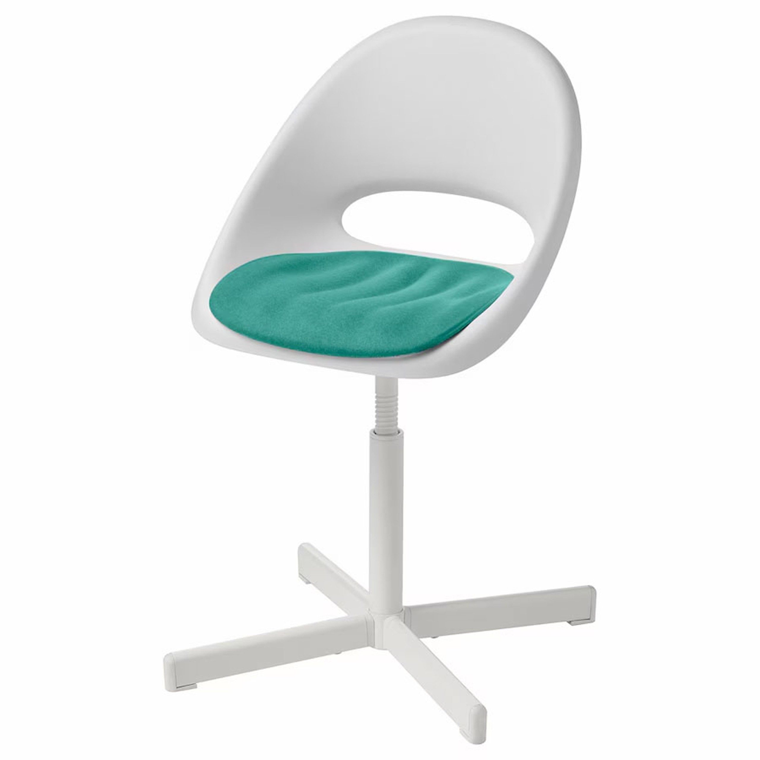 IKEA Bürostuhl LOBERGET/SIBBEN Kinder-Bürostuhl, Drehstuhl mit Kissen IKEA