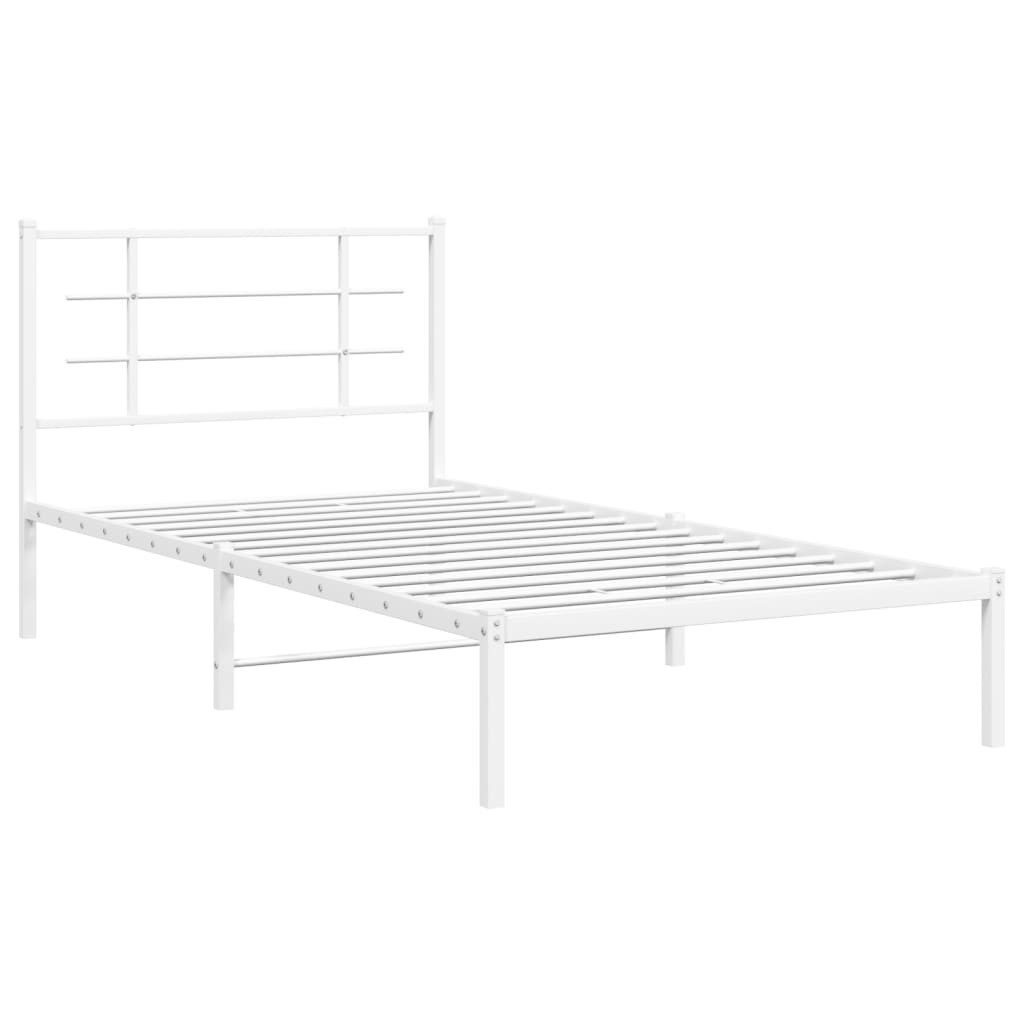 vidaXL Bett Bettgestell mit Kopfteil Metall günstig online kaufen