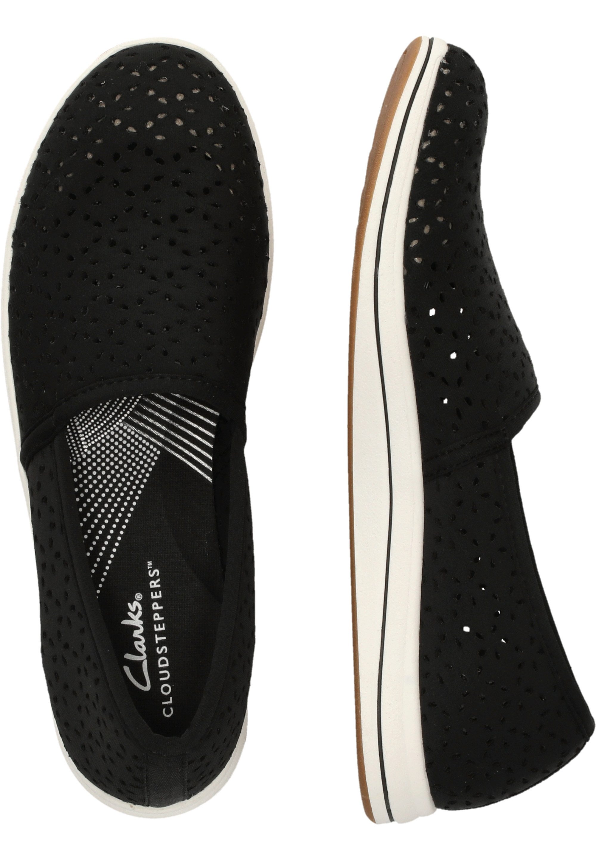 Clarks Brinkley Slipper im luftigen, perforierten Design