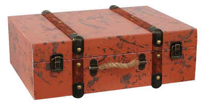Aubaho Dekofigur Koffer Holzkoffer Holz Nostalgie Antik-Stil Oldtimer Kiste 38cm Vintag