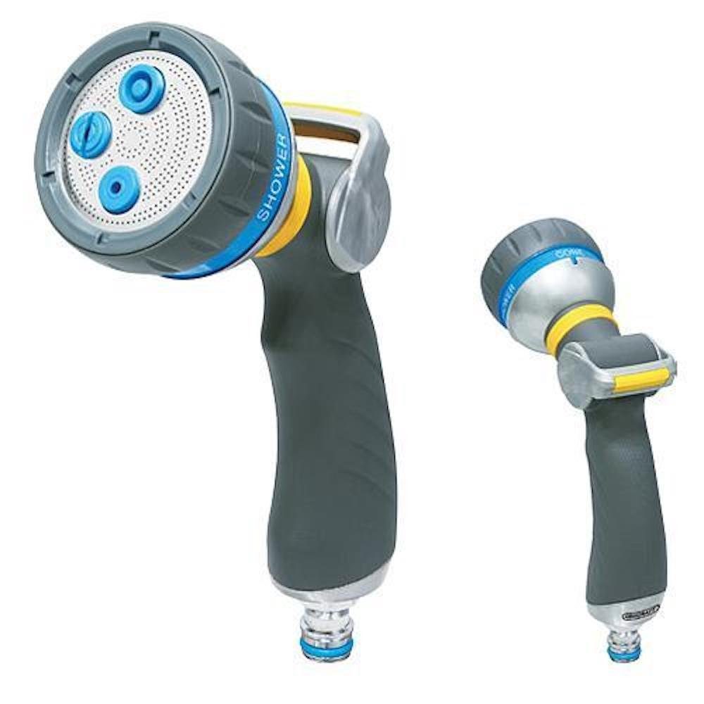 Bewässerungssystem Gartenspritze, 4 Muster, einstellbar, weicher Gummi, Metalladapter