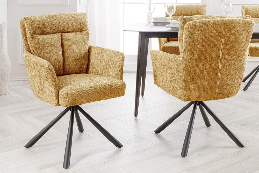 riess-ambiente Polsterstuhl BIG GEORGE senfgelb / schwarz (Einzelartikel, 1 günstig online kaufen