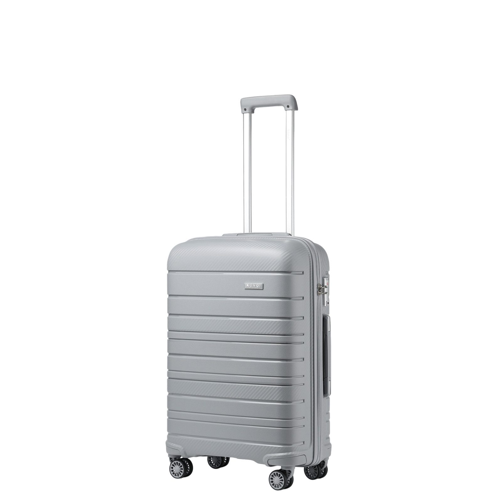 KONO Hartschalen-Trolley (20/24/28 Zoll), Leichter PP-Reisekoffer mit TSA-Schloss